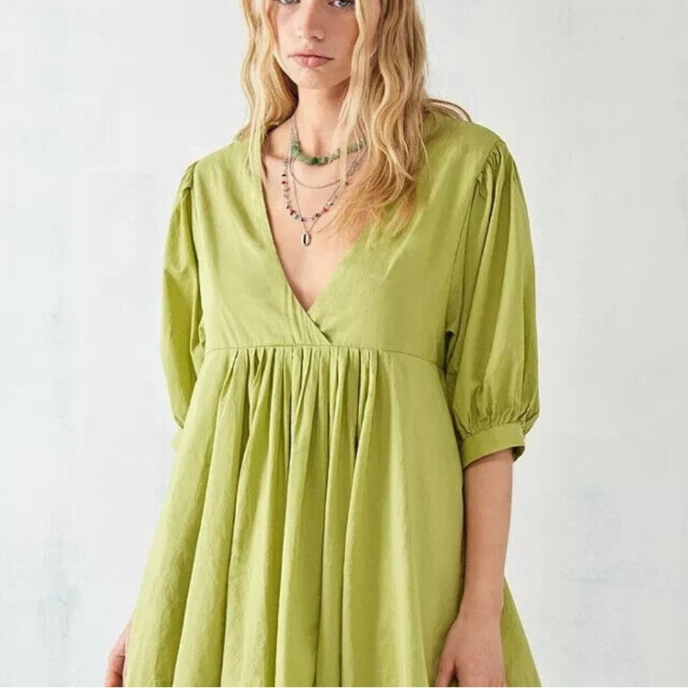 ECOTE vero shapeless v-neck mini dress